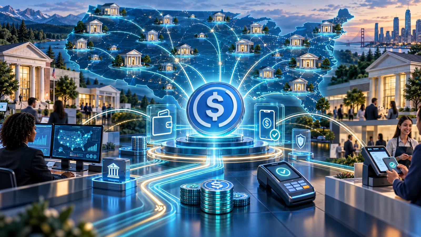 Coinbase dan Moov bawa stablecoin ke lebih dari 1.000 bank komunitas
