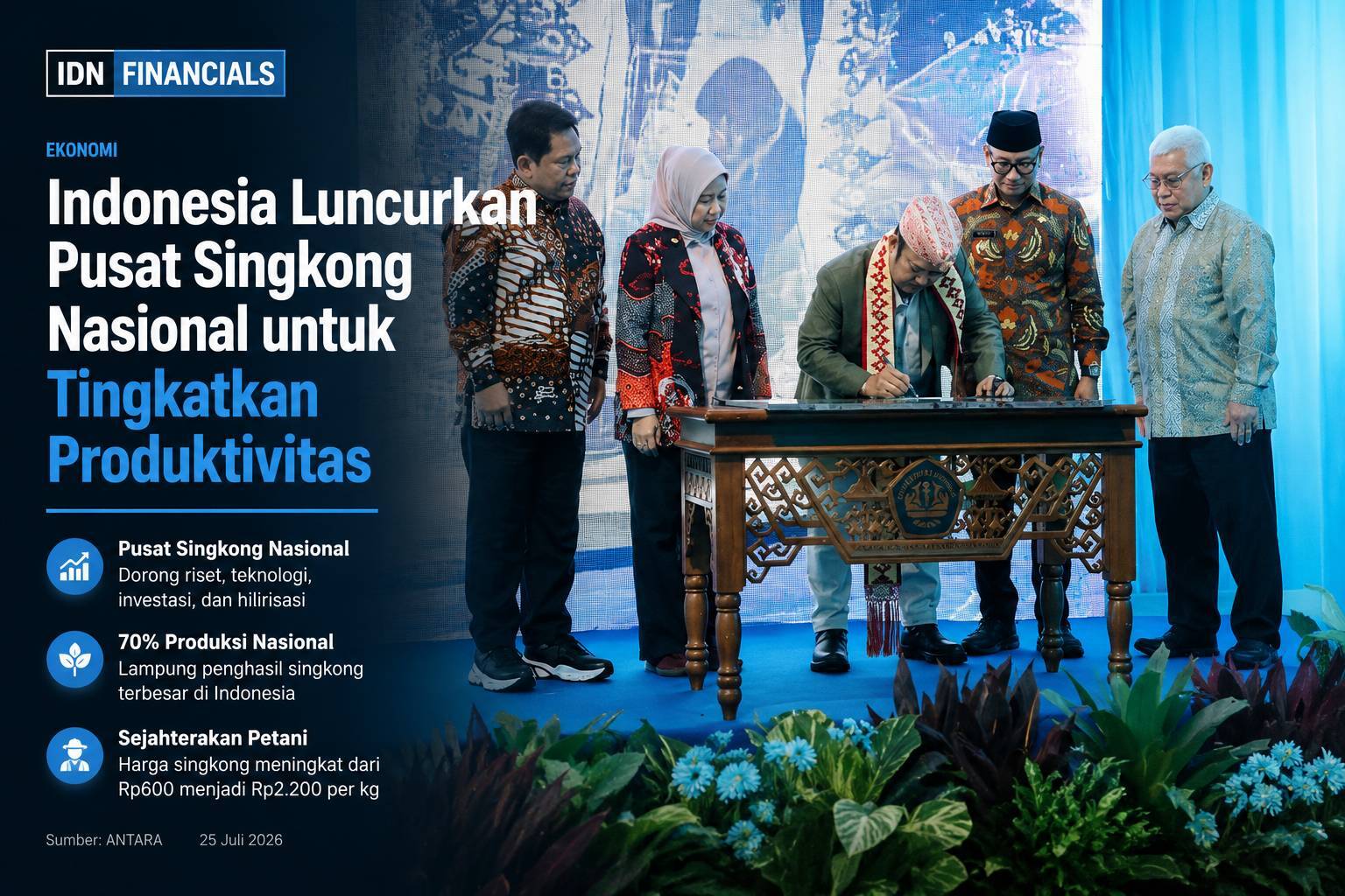 Lampung jadi Pusat Singkong Nasional agar jadi rantai pasok global